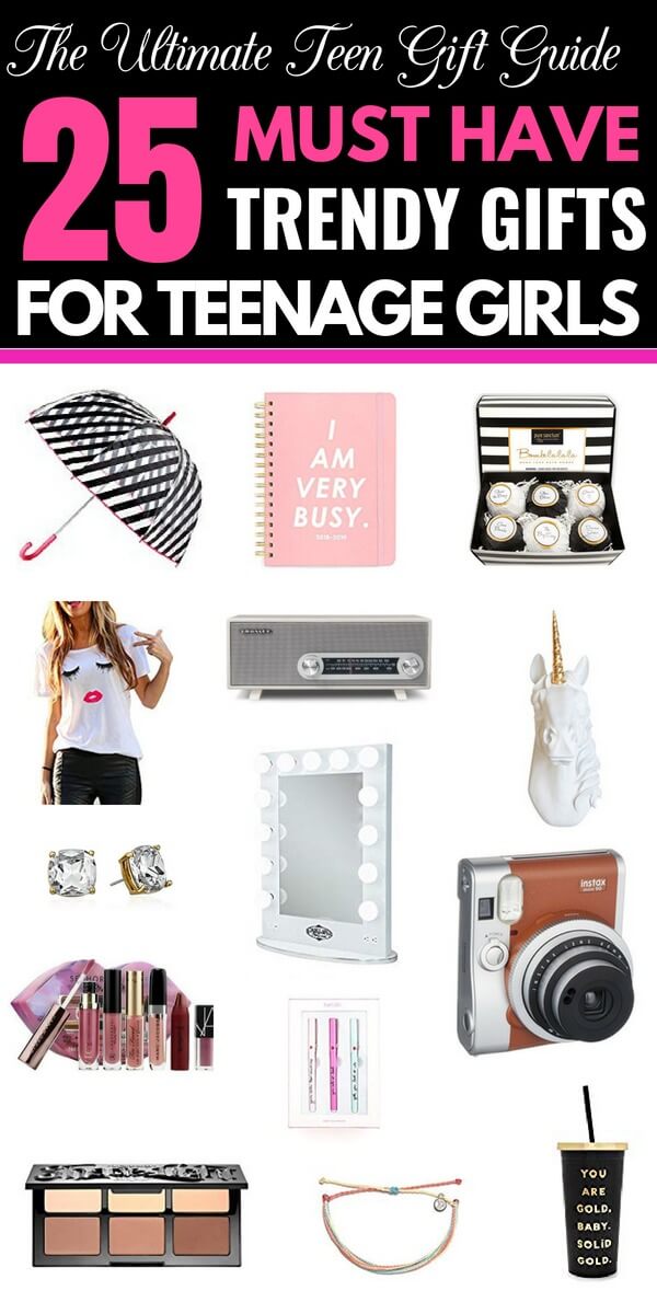 Gift ideas for Teen Girls Need gift ideas for your teenage girl for Christmas, birthday, or Sweet 16 that are unique & affordable? Look no further than this collection of 25 gifts for teen girls! Creative, cute, and simple gifts from room decor to beauty! No matter what your budget is I guarantee you’ll find the perfect gift for your teenager here! #giftguide #giftguides #teenagergifts #teengifts #Christmas