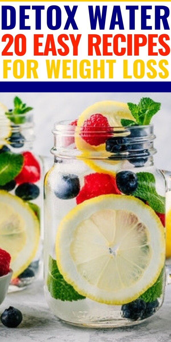 Detox Water Recipes for Weight Loss Amp up your weight loss with these 20 detox water recipes that help burn fat, clear skin, and banish bloat! Lose up to 10 pounds with the Jillian Michaels detox drink or flush fat with yummy apple cider vinegar and lemon! Whether you’re looking for flat belly detox water or detox water recipes for your next cleanse these fabulous tasting fruit infused waters will not disappoint! #detoxwater #weightlossrecipes