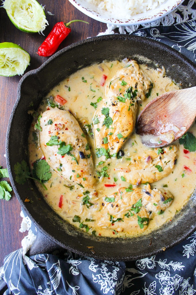 Coconut Lime Chicken ~ A Saucy Kitchen
