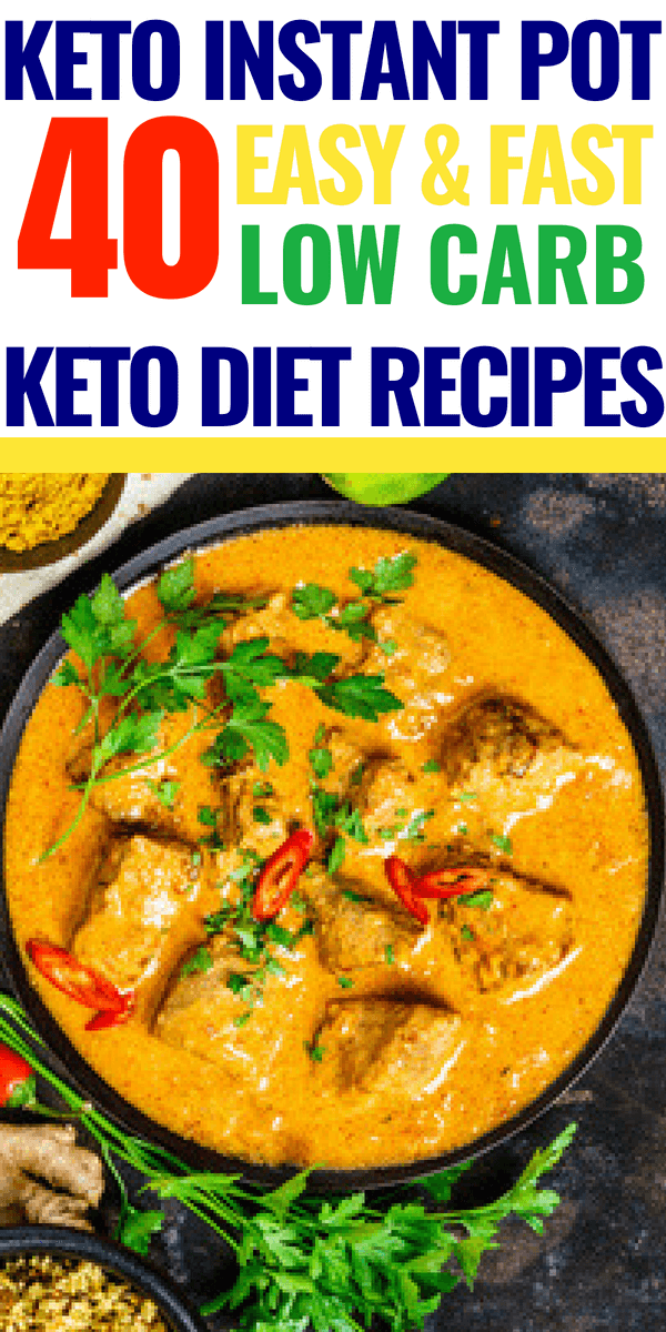 40 Keto Instant Pot Recipes Searching for low carb keto diet recipes for your Instant Pot? Make these low carb keto recipes quick and fast for dinner tonight! Whether you’re looking for chicken, beef, pork, or vegetarian keto recipes for your instant pot you’ll find a delicious, simple ketogenic diet meal for weight loss here! #keto #ketodiet #ketorecipes #ketogenic #ketogenicdiet #lowcarb #LCHF #weightlossrecipes