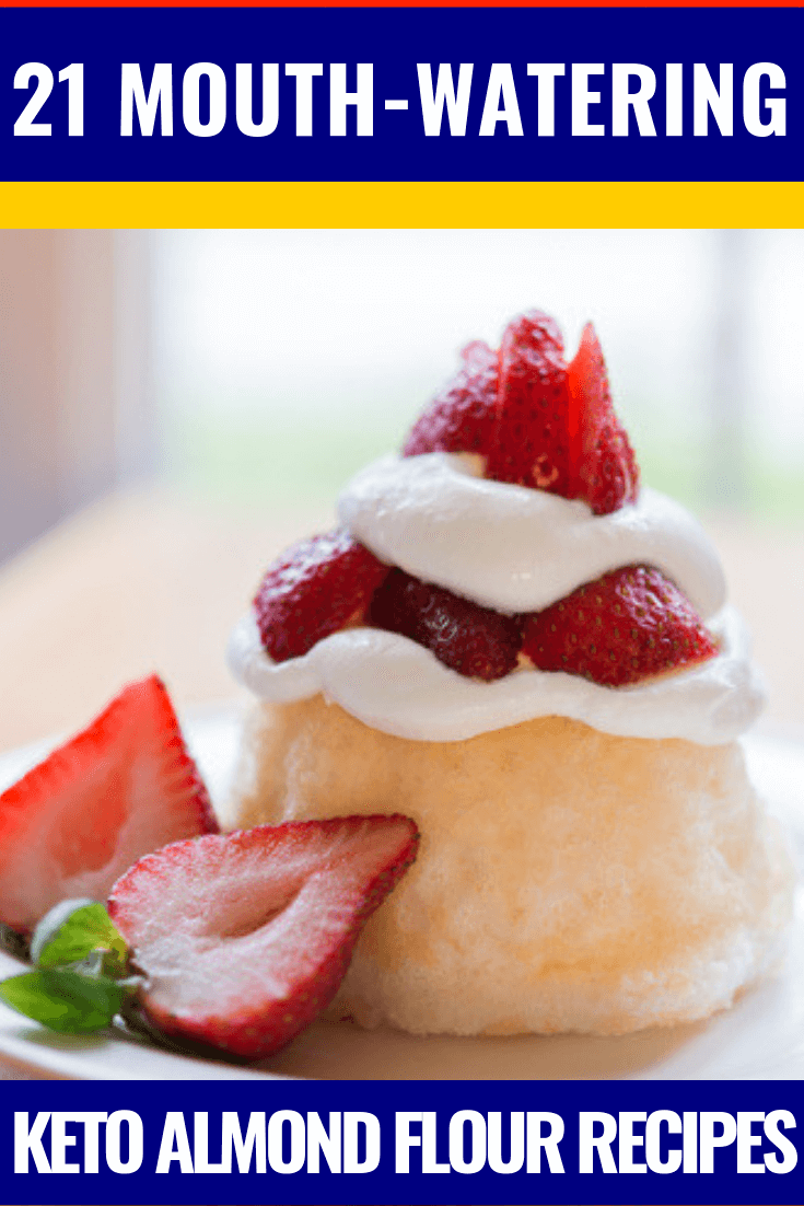 21 Mouth-Watering Keto Almond Flour Recipes Enjoy low carb desserts and breads on the ketogenic diet with these delicious keto almond flour recipes that help you lose weight! Check out these easy keto recipes for keto bread, lketo pancakes, ow carb brownies, chocolate cake, and more! Awesome keto recipes you don’t want to miss! #keto #ketorecipes #ketodiet #ketogenic #ketogenicdiet #lowcarb #weightlossrecipes #ketodessert