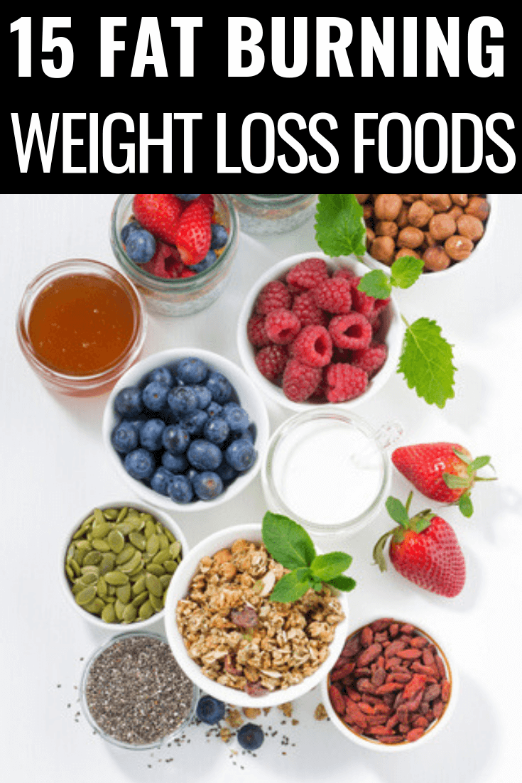 15 Best Weight Loss Foods If you want to lose weight fast then check out these fat burning weight loss foods that help you lose belly fat, reduce sugar cravings, and lose weight-up to 10 pounds-FAST! Fabulous meal and snack ideas for losing weight fast and easy! #weightloss #healthyfoods #weightlosstips #weightlossfoods #loseweightfastandeasy #fitness #fitnessinspo #lifehacks