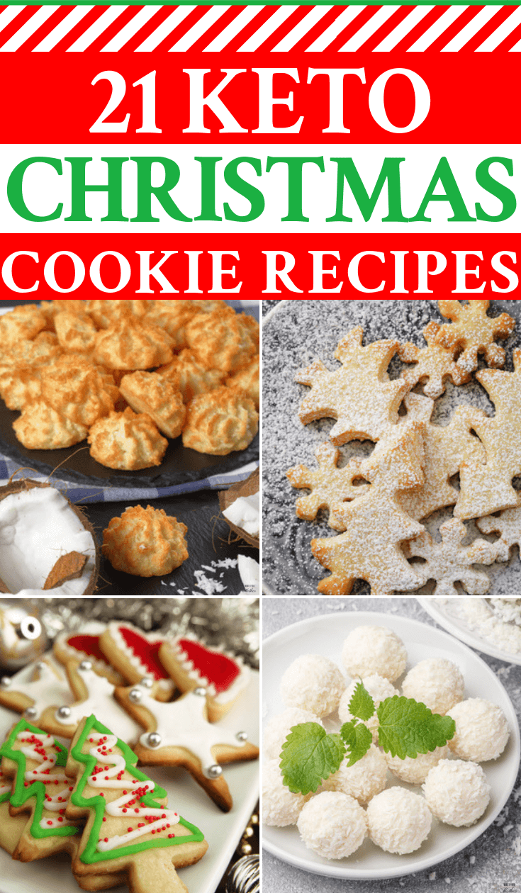 Keto Christmas Cookies The best 21 keto cookie recipes for the Holidays! Easy low carb baking recipes using cream cheeses, almond flour, peanut butter, stevia, and maple syrup for the keto Christmas cookies of your dreams! Losing weight on the keto diet has never tasted so good! #keto #ketodiet #lowcarb #ketorecipes #ketodesserts #ketoChristmas #holiday #Christmascookies #nobake
