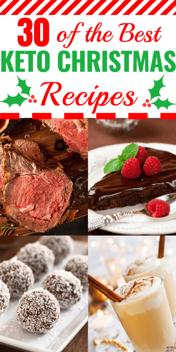 30 Keto Christmas Recipes The best low carb Christmas recipes for the feast of your dreams! Enjoy the holidays with the best Christmas food on the keto diet! From green beans to sugar cookies and eggnog, friends and families will love these keto Christmas recipes! Your Christmas menu is covered with these low carb side dishes, keto appetizers, mains, and desserts! Pin the best keto Christmas recipes here! #keto #ketodiet #lowcarb #lowcarbdiet #ketorecipes #ketoChristmas #ketodessert #nobake